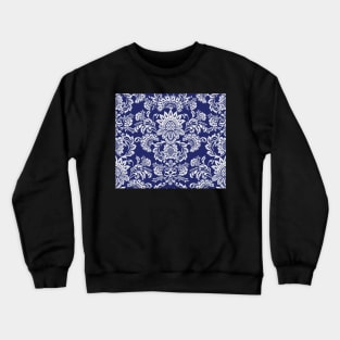 Indigo Damask Crewneck Sweatshirt